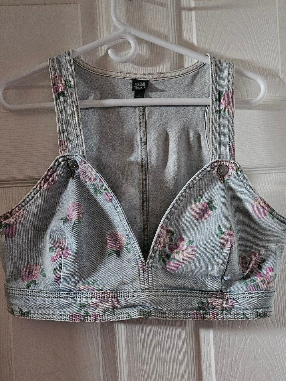 Wild Fable Denim Cropped Top